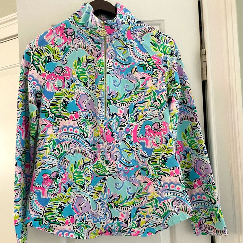Lilly Pulitzer 3/4 zip pullover